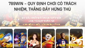 789win-Quy định chơi có trách nhiệm , thắng đầy hứng thú