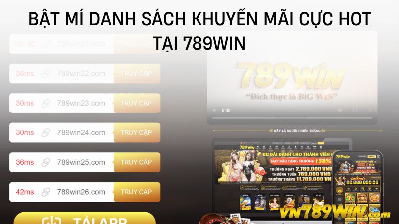 Bật mí danh sách khuyến mãi cực hot tại 789WIN 