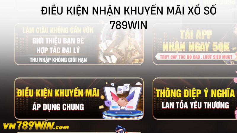 Điều kiện nhận khuyến mãi xổ số 789WIN