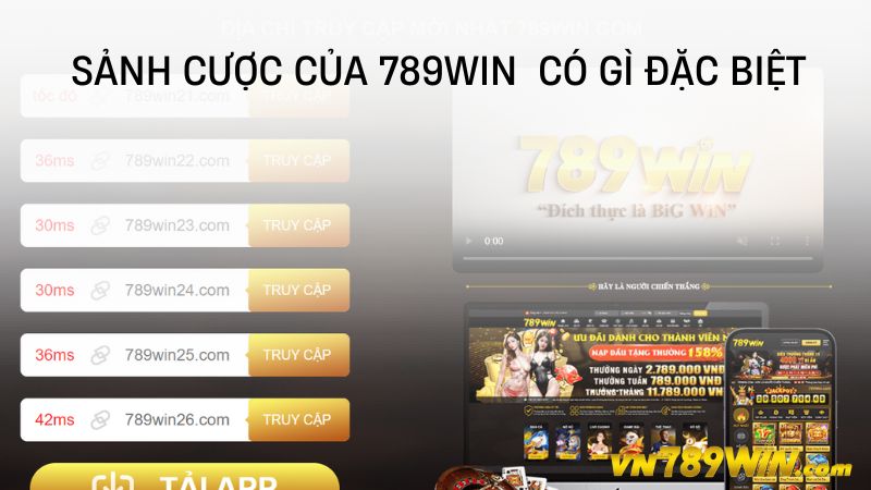 Sảnh cược của 789WIN  có gì đặc biệt