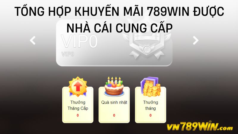 Tổng hợp khuyến mãi 789WIN được nhà cái cung cấp